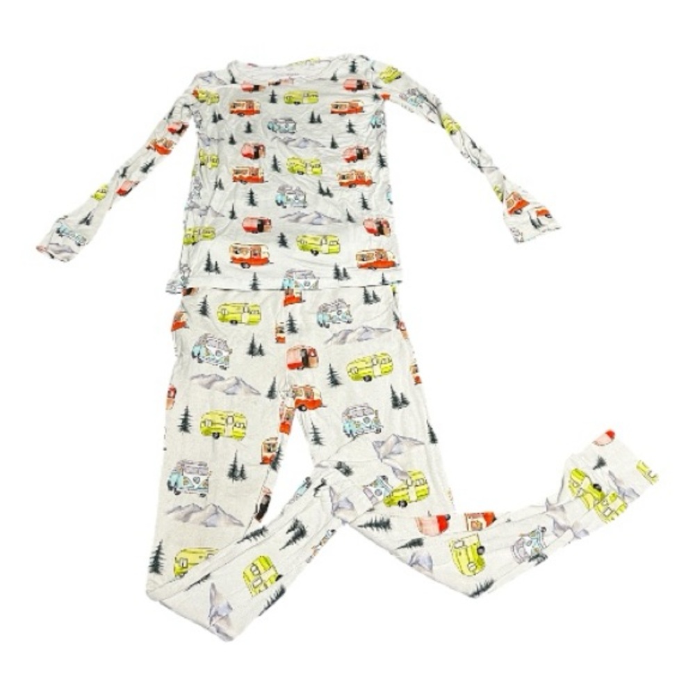 Hanlyn‎ Collective Bamboo Colorful RV Camper Print Long Sleeve Pajama Set
